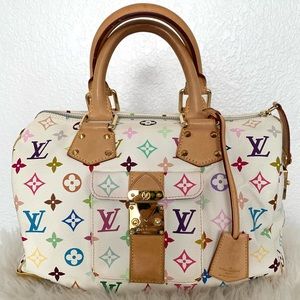 Louis Vuitton White Monogram Multicolore Speedy